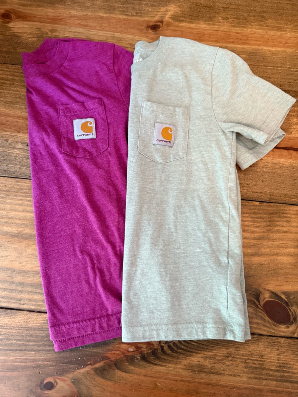 Carhartt Kids Short Sleeve Pocket Tees, Size 5, Little Boy Carhartt Lot